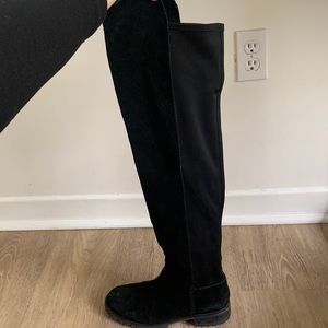 Suede over the knee boots